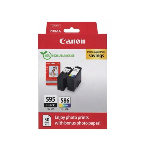 Canon 4X6 Photo Paper GP-501 50Sheets + Black 7171C004