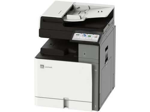 LEX20L8163 | With the new CX951se colour A3 multifunction printer, you get reassuring versatility, exceptional sustainability, and surprising simplicity from such sophisticated technology. Boost your productivity with vivid prints - up to 35 pages per minute. Intuitively navigate the 25 cm colour touchscreen, and save time with single-pass two-sided scanning. Effortlessly create everything your business requires, and custom configure your multifunction printer with interchangeable options tailored to your needs.