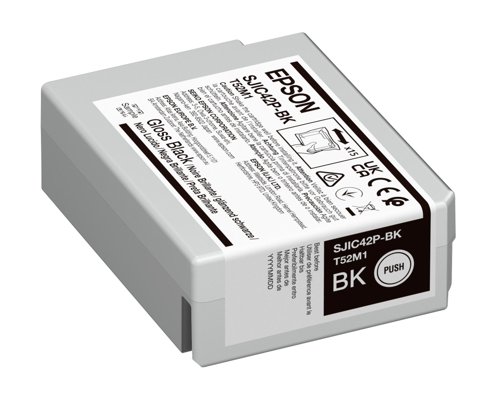 Epson C13T52M140/SJIC-42-P-Bk Ink Cartridge Black Glossy 50ml For Epson CW C 4000 Bk