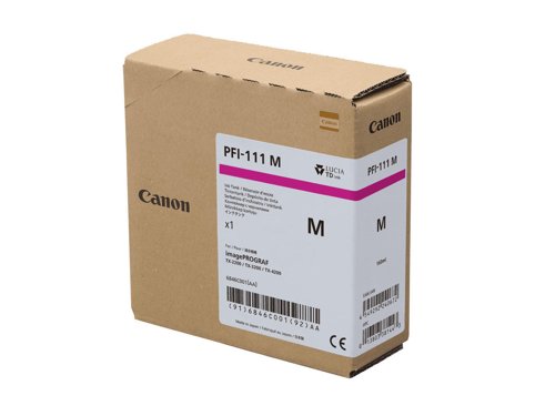 Canon PFI-111M Magenta Ink 160ml Tank 6846C001AA