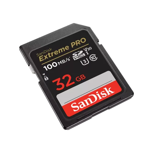 SDSDXXOCNN032G | Our most powerful SD UHS-I memory card yet delivers performance that elevates your creativity. With shot speeds of up to 140MB/s and UHS speed Class 3 (U3) recording, you’re ready to capture stunning high-resolution, stutter-free 4K UHD video. And, because your pace doesn’t let up after the shots are in, it delivers up to 200MB/s transfer speeds for a faster postproduction workflow. Plus, it’s built to withstand weather, water, shocks and other less-than-ideal conditions so you can rest assured that it’s good to go wherever your work takes you.