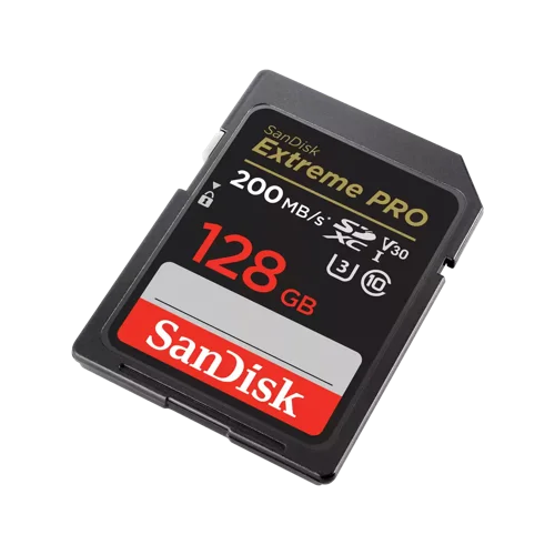 SDSDXXJ128G | Our most powerful SD UHS-I memory card yet delivers performance that elevates your creativity. With shot speeds of up to 140MB/s and UHS speed Class 3 (U3) recording, you’re ready to capture stunning high-resolution, stutter-free 4K UHD video1. And, because your pace doesn’t let up after the shots are in, it delivers up to 200MB/s transfer speeds for a faster postproduction workflow. Plus, it’s built to withstand weather, water, shocks and other less-than-ideal conditions so you can rest assured that it’s good to go wherever your work takes you.