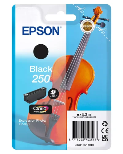 Epson Black 250 Violin HD Ink C13T16N14010