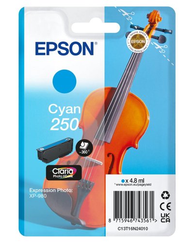 Epson Cyan 250 Violin HD Ink C13T16N24010