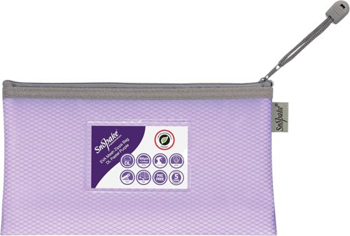 EVA Pastel Mesh HC DL Zippa Bag - Purple- 3 Bags