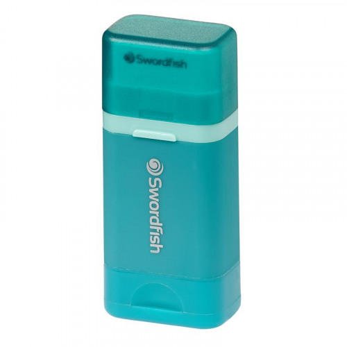 Snopake Combo Sharpener & Eraser Turquoise Blister- 20 Blisters of 1