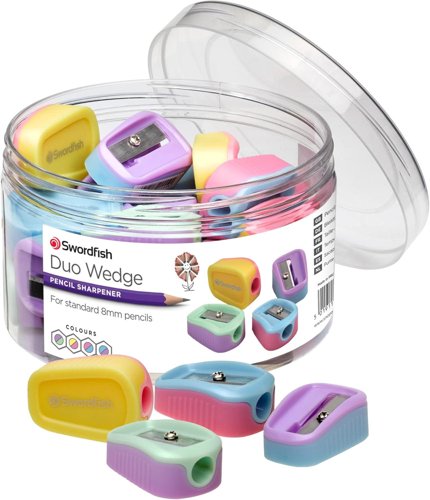 Snopake Duo Wedge Sharpener Tub- 1 Box of 24