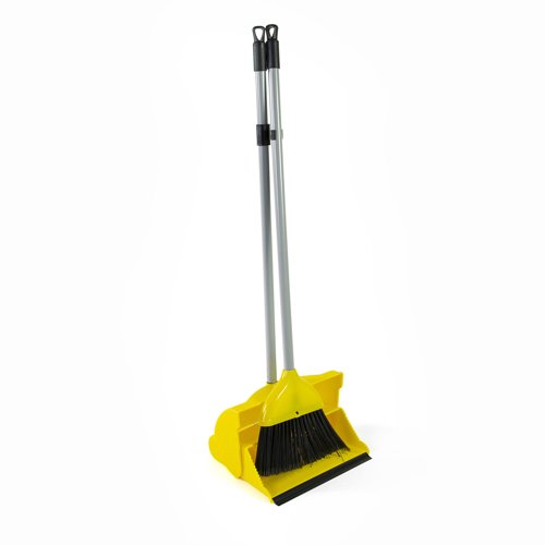 Lobby Dustpan and Brush Yellow (1)