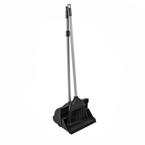 Lobby Dustpan and Brush Black (1)