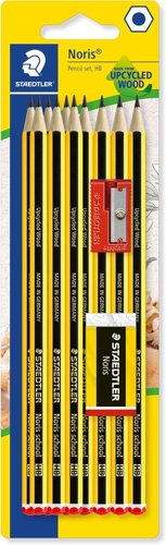 STAEDTLER Noris 10 Pencil + Eraser + Sharpener