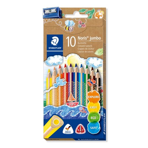 STAEDTLER Noris Jumbo Assorted Pencil PK10