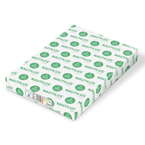 Nautilus Classic 100% recycled 90gsm 650 x 920mm long grain pack of 250