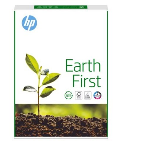 HP Earth First white Copier paper woodfree ECF 80gsm 210mm x 297mm A4 long grain pack of 500
