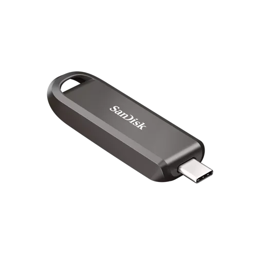 SDCZ890256G | Whether you're a professional managing vast amounts of data or a savvy tech-fanatic storing precious memories, the SanDisk Extreme PRO® Flash Drive with USB-C® offers unmatched speed, capacity, and reliability. With capacities up to 2TB, read speeds up to 1000MB/s and write speeds up to 900MB/s it’s designed to elevate your data management. With USB 3.2 Gen 2 speeds, you can transfer 200x faster than standard USB 2.0 drives.5 The premium metal design and keyring hole ensure on-the-go convenience, matching your high-paced lifestyle and workflow demands. This storage solution frees you from the limitations of personal devices without sacrificing time, making it ideal for both work and home use.Data without DelayWhether handling 4K home videos or complex project files, transfer data with lightning fast USB 3.2 Gen 2 performances of up to 1000MB/s read and 900MB/s write speeds.Expand your Digital WorldExpand your local storage by up to 2TB – granting you ample space for downloading, saving, and accessing massive file sizes without a hitch.Cross-device ConnectivityWork fluidly and share files online or offline across your devices with a universal USB Type-C™ connector that’s compatible with your computer.Seamless BackupEffortlessly connect with the SANDISK Memory Zone™ app for a seamless auto-backup experience to help ensure that your critical data is safely stored and protected. Available for compatible macOS and Windows® computers.Effortlessly restore deleted filesAccidentally deleted important files? Help to recover them easily with the included RescuePRO® Deluxe data recovery software.Premium DesignDesigned with performance and style in mind – built with a premium metal design and a keyring hole to make portability easy for an on-the-go working professional.