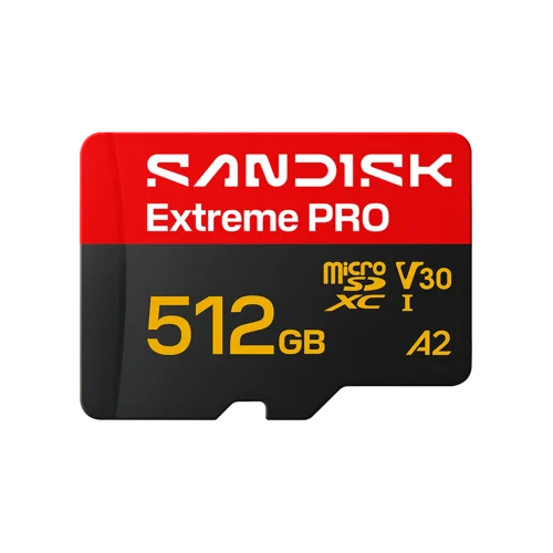 Sandisk Extreme PRO microSD UHS-I 512 GB MicroSDHC UHS-I 250 MB/s 170 MB/s Class 3 (U3)