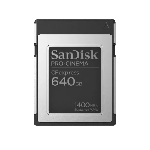 Sandisk PRO-CINEMA CFexpress 640 GB CFexpress 1700 MB/s 1500 MB/s Black