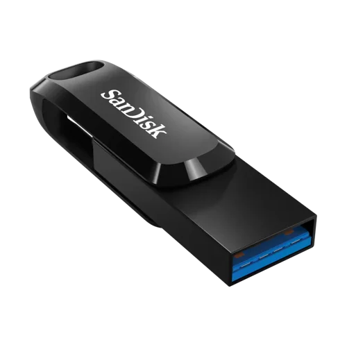 SDDDC32T00 | Looking for storage that works across your USB Type-C™ and Type-A devices? Whether you’re capturing photos from your latest adventure or creating content in the office, the SanDisk Ultra Dual Drive Go USB Type-C™ is the 2-in-1 flash drive that makes it easy to move files between USB Type-C™ macOS devices, Windows® PCs, and USB Type-A computers. Automatically back up your photos, videos, music, documents and contacts on the SANDISK app for macOS, and Windows® devices. Plus, the dual-purpose swivel design helps protect connectors and features a keyring hole to take your drive on the go.