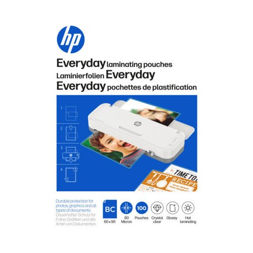 HP Everyday Laminator Pouches 80 Micron / 100 pcs 9157