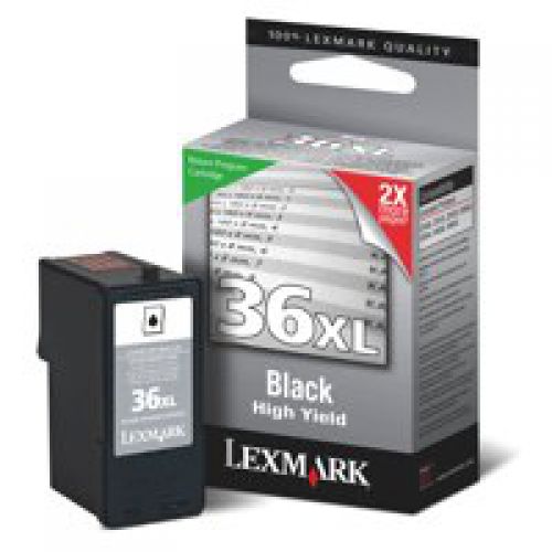 Lexmark No.36XL Black High Yield Ret Prog Car