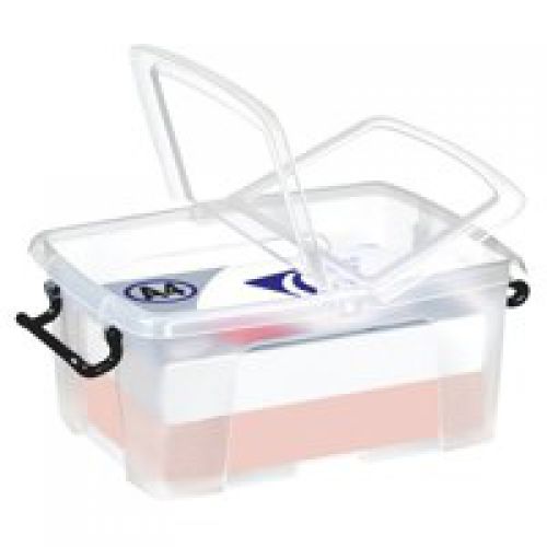 Clear containers with secure folding lids- 12L