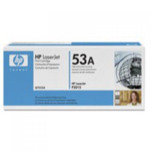 HP 53A Black Standard Capacity Toner 3K pages for HP LaserJet P2014/P2015/M2727MFP - Q7553A
