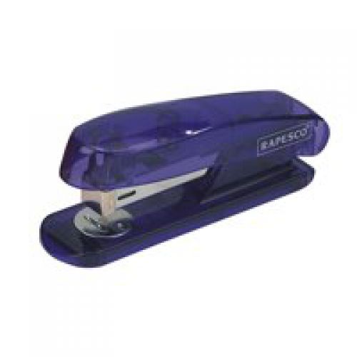 Rapesco Puffa Sea-Thru Half Strip Stapler Blue