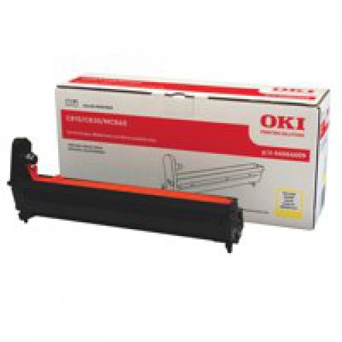 OK44064009 | Original OKI Image Drum unit. Page Yield: 20,000 pages approx.. Suitable for: C810/830/MC860. Yellow.