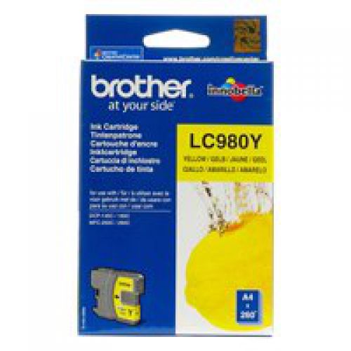 Brother Yellow Ink Cartridge 6ml - LC980Y
