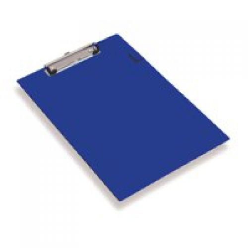 29961RA | Foolscap clipboard with strong pad clip and pen holder. Standard clipboard blue.
