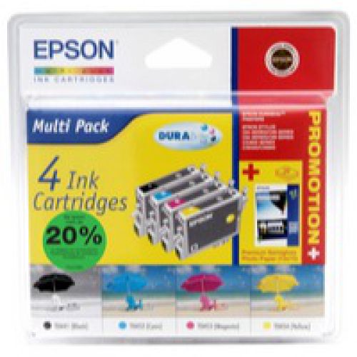 Epson 4 Pack Standard Capacity C64 C84 RetAIl Solut