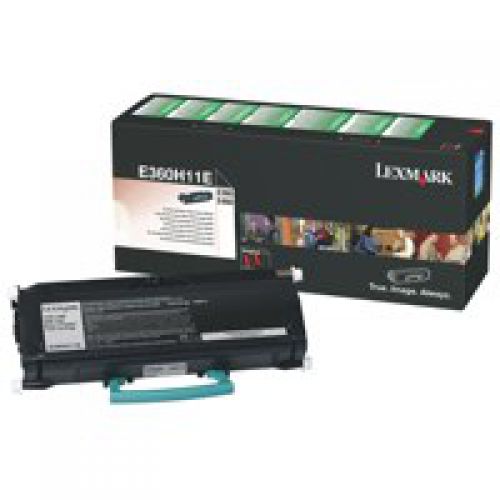 Lexmark Black Toner Cartridge 9K pages - E360H11E