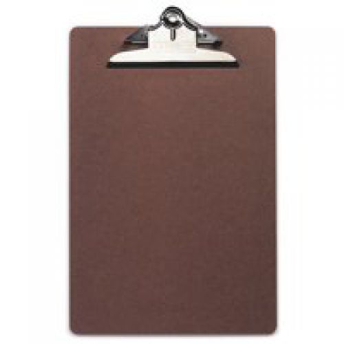 Rapesco Hardboard Clipboard A4 Foolscap Brown VHBCB003