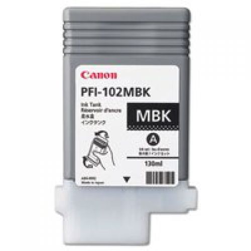 Canon PFI102MBK Matte Black Standard Capacity Ink Cartridge 130ml - 0894B001
