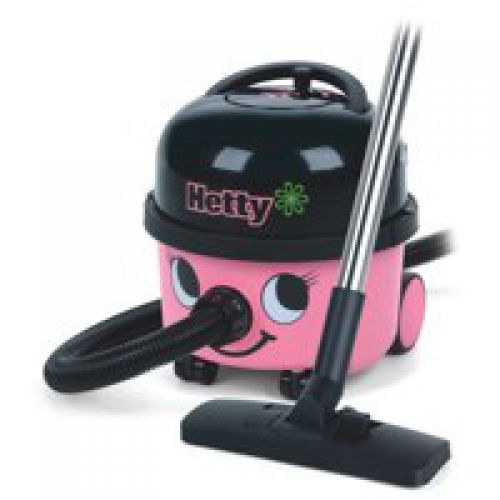 Numatic HET-200 Hetty Vacuum Cleaner 620W 6 Litre 7.5kg Pink