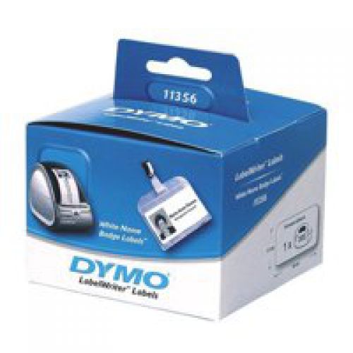 Dymo LabelWriter Small Name Badge Label White 41x89mm 300 Labels Per Roll White