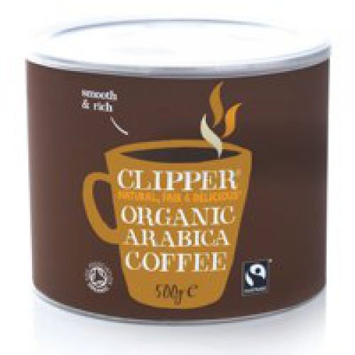 Clipper Fairtrade Instant Coffee Organic Granules Freeze Dried 500g A06762