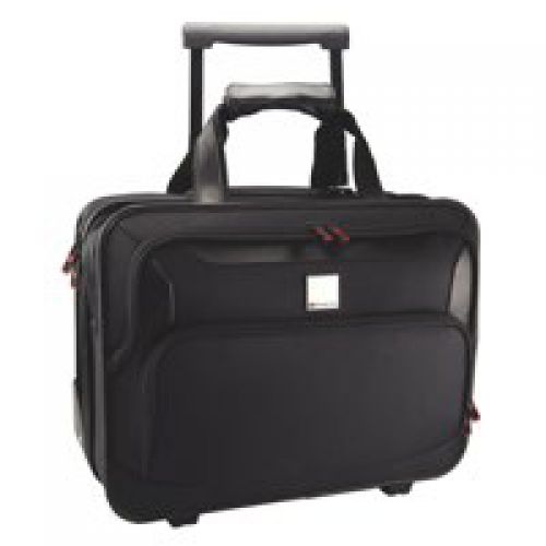 Monolith Deluxe Nylon Wheeled Laptop Case for Laptops up to 15 inch Black 2372
