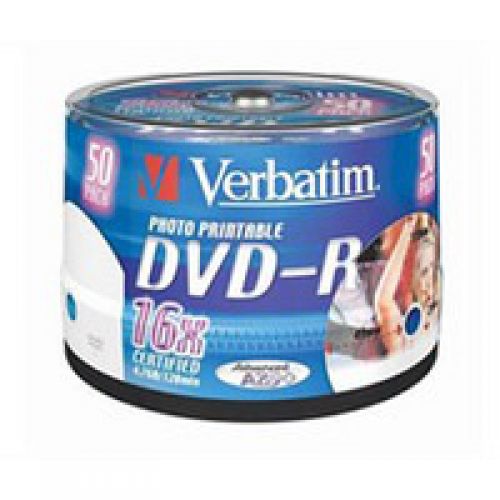 Verbatim DVD-R 4.7GB Spindle of 50 - 43533
