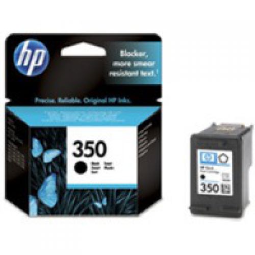 HP 350 Black Standard Capacity Ink Cartridge 5ml - CB335E