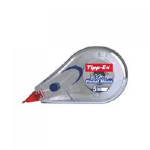 Tipp-Ex Mini Pocket Mouse Correction Tape Roller 5mmx5m 932564 [Box 10]