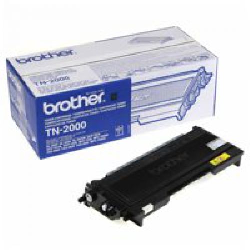 Brother Black Toner Cartridge 2.5k pages - TN2000