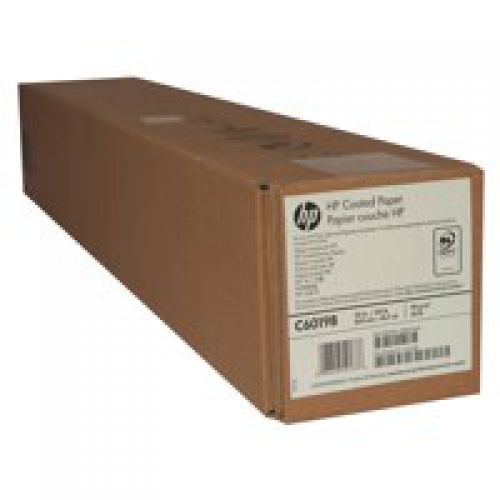 HP Coated Paper 90gsm 24 inch Roll 610mmx45.7m C6019B