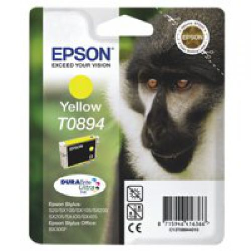 OEM Epson C13T08944011 (T0894) Ink Cartridge Yellow 225 Pages 3.5ml