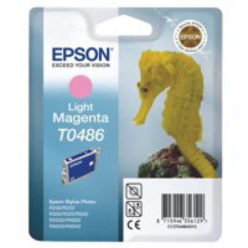 Epson T0486 Seahorse Light Magenta Standard Capacity Ink Cartridge 13ml - C13T04864010