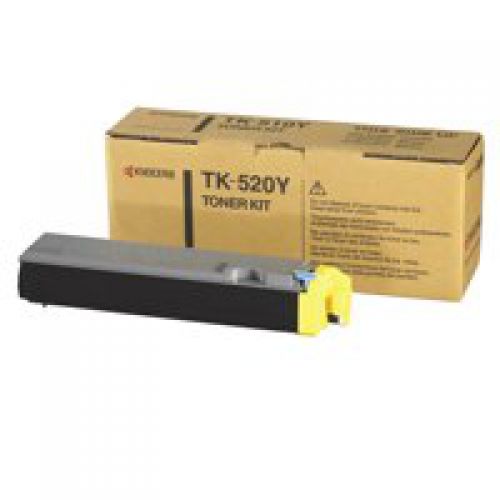 Kyocera TK-520Y (Yield: 4000 Pages Yellow Toner Cartridge 1T02HJAEU0