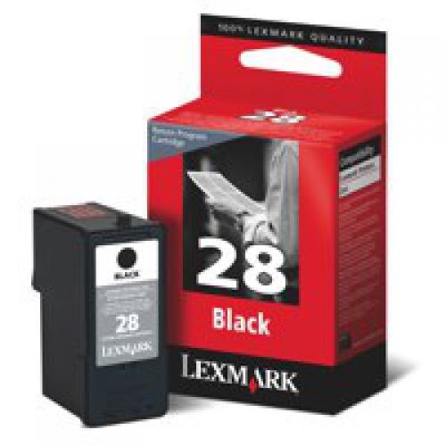 Lexmark Black Inkjet Cartridge No.28 Return Prog