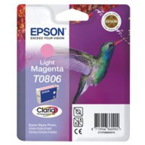 Epson T0806 Hummingbird Light Magenta Standard Capacity Ink Cartridge 7ml - C13T08064011