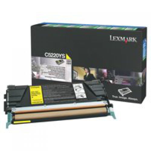 Lexmark C522N/C524 Yellow Return Prog Toner