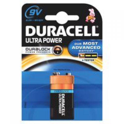 Duracell Ultra Power Alkaline Battery 9V MX1604 [Pack 1]