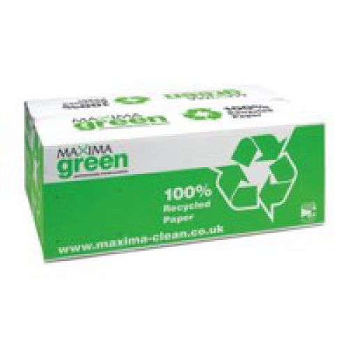 ValueX Hand Towel C Fold 1Ply Green 192 Sheet (Pack 15) 1104062